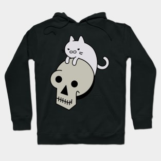 Cat On skull Hoodie